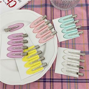 Lot de 4 pinces à <span class=keywords><strong>cheveux</strong></span> sans trace, sans pli, en résine, plates et courbées, pour salon de coiffure, nouvelle mode - Product Image 4