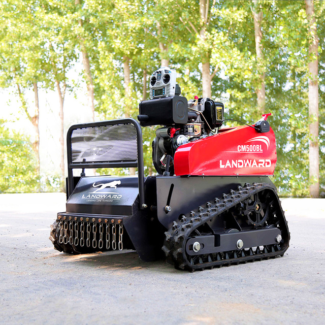 Free Shipping EPA EURO 5 Remote Control Crawler Slope Mower Compact Smart Mower Portable Electric Lawn Mower Robot