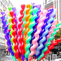 Ballon torsadé en Latex à vis, outils chauds épaissi de ballon, barre longue, fournitures de fête KTV, jouets gonflables en forme de bande