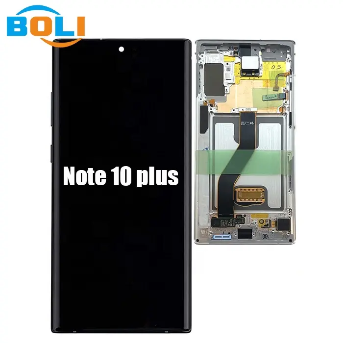 Lcd Asli Kualitas Tinggi untuk Samsung Note 10 Plus Layar Sentuh Digitizer untuk Samsung Note 10 Penggantian Layar LCD