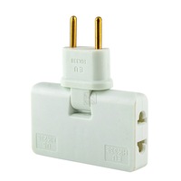 Adaptador de Extensión EU con 3 Tomas de Corriente, Convertidor de Enchufe Giratorio 4 en 1, 180 Grados, 10A, USB Tipo-C para Carga de Teléfonos Móviles