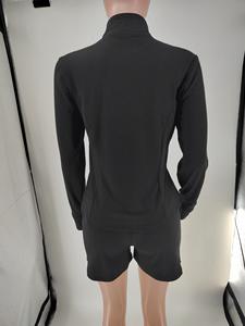 Женский комплект из 2-х предметов, шорты с принтом, куртка на молнии с длинным рукавом и шорты, комплект из двух предметов, спортивные костюмы для женщин - Product Image 6