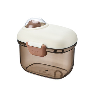 Food Storage Container Rectangle <b>Clip</b>-On Lid Airtight For Powder Coffee Snacks Travel Portable - Product Image 5
