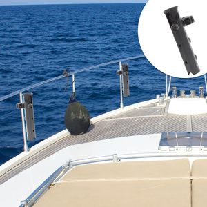 2 pz porta canna da pesca nero regolabile filatura asta plastica inseritore per barca Kayak nuova condizione