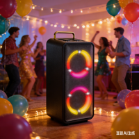 Altavoz Portátil Karaoke con Subwoofer de 6.5 Pulgadas, Bluetooth, para Exteriores, con Micrófono, 1000W, de Alta Calidad y Altamente Recomendado