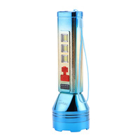 Senter LED portabel luar ruangan, cahaya tangan multifungsi, pengisian daya USB mini inspeksi uang kertas UV
