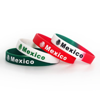Bracelet de poignet en silicone personnalisé avec logo pour les fans de football de la Coupe du monde de football 2026, célébration sportive