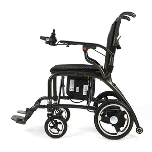 Silla de Ruedas Eléctrica de Carbono Ultraligera de 10.8KG, 4 en 1, con Motor sin Escobillas, Andador y Silla de Ruedas para Cuidadores, Gran Venta - Product Image 1