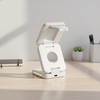 Support de charge magnétique pliable 3 en 1, station de charge sans fil portable pour la maison, le bureau et la table