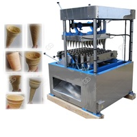 Équipement d'usine Meilleur prix Gaufrier Biscuit Baking Maker Gaufre Pizza Cône Ligne de production Machine à cornet de crème glacée à vendre