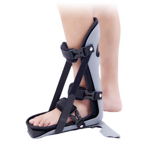 Attelle de fixation de la cheville grise, immobilisateur de pied anti-rotation nocturne, soutien confortable pour les articulations - Product Image 1