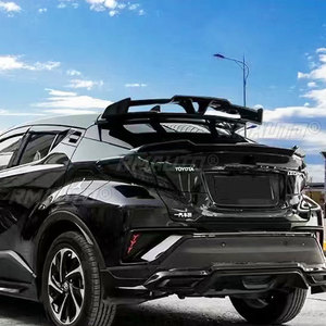 Pour Toyota C-HR 2016-2021 : Aileron de toit arrière, garde-boue en FRP, accessoires de décoration pour hayon arrière, fibre de carbone - Product Image 2