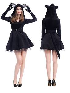Disfraz de Gato Negro para Niños, Estilo Zentai, para Halloween, Unisex, Mono para Niños, Inspirado en TV y Cine - Product Image 5