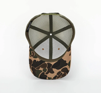 Gorras frontales de espuma con ajuste de media corona, sombreros Snapback personalizados 100% algodón, logotipo bordado, pato, Camuflaje, caza, sombreros de camionero, fabricante