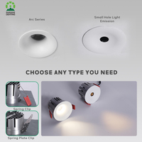 Shanhe Smart Dimmable 7w 9w 12w 15w 18w 20w Downlight Cob Réglable Anti Éblouissement Zigbee Cct Rgb Led Spot