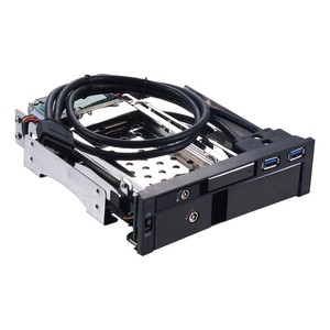 Unestech in alluminio 5.25 pollici Dual-Bay per unità ottica SATA scatola per disco rigido da <span class=keywords><strong>2</strong></span>.5 + 3.5 pollici per stoccaggio HDD custodia per uso del Computer - Product Image 1