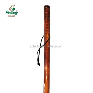 15 Years Factory Custom Design Popular 122cm Varnished Camping Wooden Hiking Pole Walking Stick