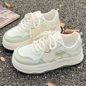 Zapatillas Deportivas <span class=keywords><strong>Blancas</strong></span> con <span class=keywords><strong>Plataforma</strong></span> para Mujer, Diseño de Estrella, Estilo Dulce y Moderno - Product Image 3