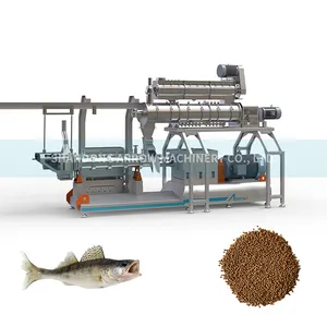 Mesin Pembuat Pelet Pakan Ikan Mengambang Menggunakan Jalur Manufaktur Pakan Ikan Uap