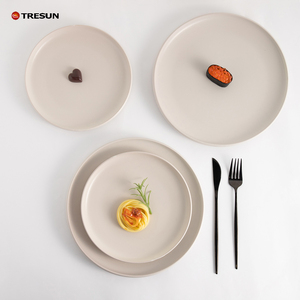 Plato de cerámica de estilo nórdico para postre, plato de gres para carne estilo occidental, apto para lavavajillas, ideal para bodas, hoteles y restaurantes. - Product Image 2