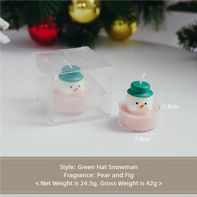 White - Green Hat Snowman