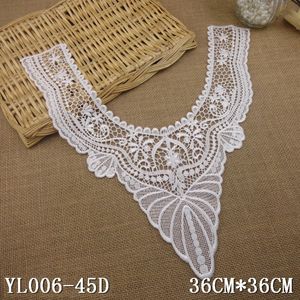 Bianco scollo colorabile floreale Crochet con collo in pizzo - Product Image 6
