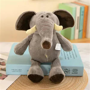 ของเล่นตุ๊กตายัดไส้รูปสัตว์ป่าน่ารักของเล่นสำหรับสัตว์เลี้ยงรูปทรงเสือรูปสิงโตช้างยีราฟ - Product Image 4