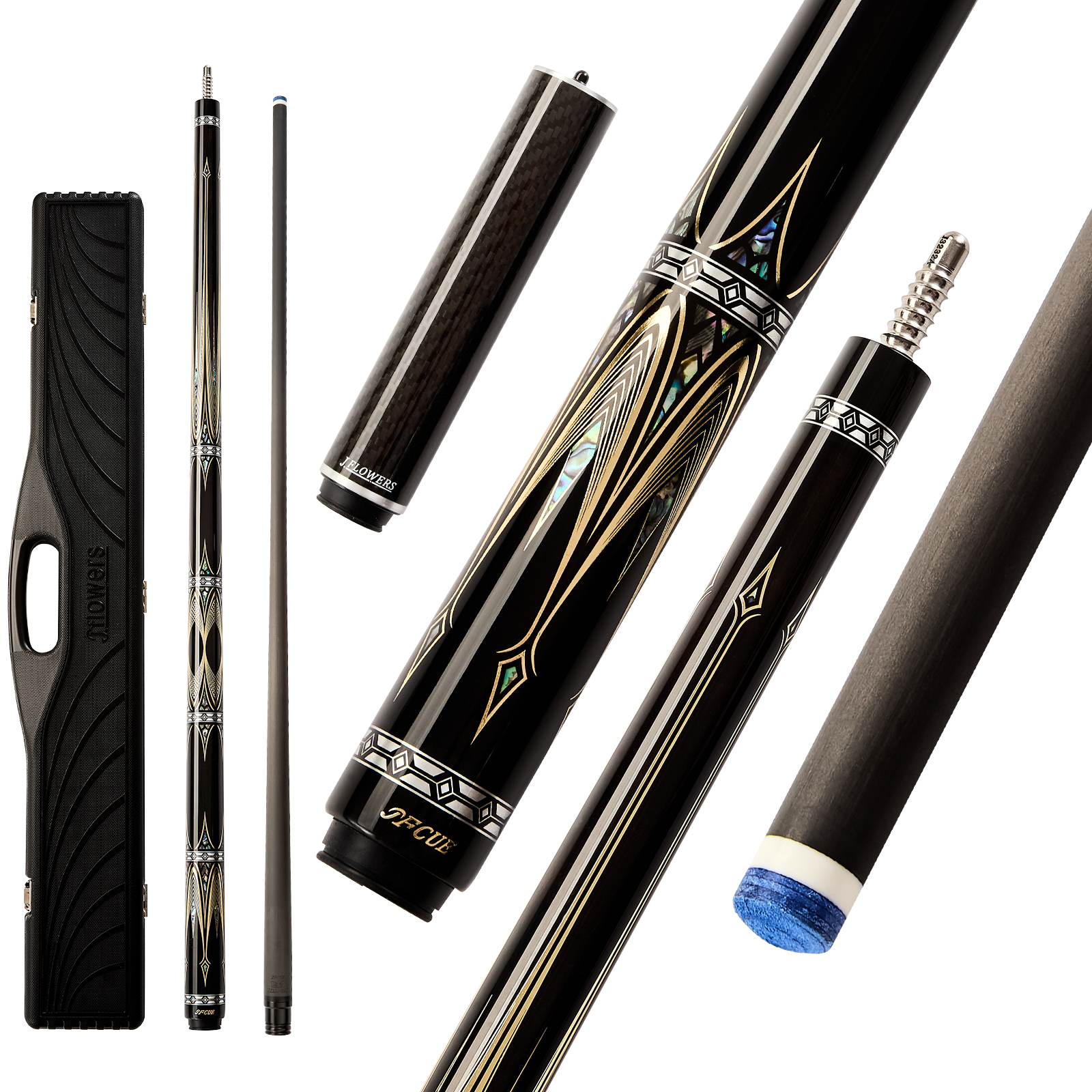 ビリヤード j.flowers022 cue JF10-22F - JFlowers Cues & Cases