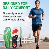 Semelles de sport de haute qualité avec soutien de la voûte plantaire, absorption des chocs, coussin de talon, inserts pour chaussures de course, semelles de soin des pieds, usine OEM