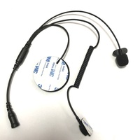 Micro-casque PTT pour casque de moto, compatible Kenwood, Baofeng, Retevis, TYT, Motorola, Hytera