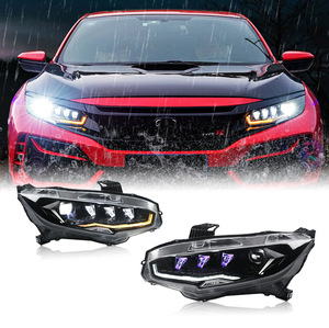 ไฟหน้าสำหรับ <span class=keywords><strong>Honda</strong></span> Civic รุ่นที่ 10 ปี 2016-2021 ไฟหน้ารถซีดาน แฮทช์แบ็ก TypeR CIVIC 2020 ไฟหน้าทรงเพชร ไฟหน้ารถยนต์ - Product Image 1