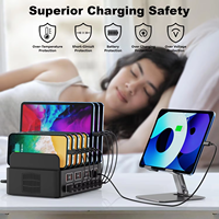 Nueva Estación de Carga para Múltiples Dispositivos 150w/35a, Estación de Carga USB de 16 Puertos, Cargador Rápido de Escritorio para Teléfono y Tableta HXEU001