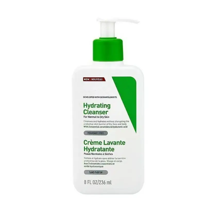 Cerav Loção hidratante para pele seca, corpo e hidratante facial com ácido hialurônico e produtos de creme corporal diário Ceramide