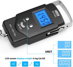 Balance numérique pour <span class=keywords><strong>poisson</strong></span> avec écran LCD rétroéclairé 110 lb/50 kg - Product Image 3