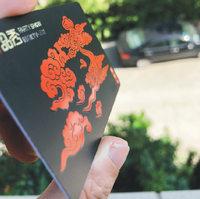 Carte PVC NFC RFID personnalisée avec logo VIP, carte de visite en plastique noir de luxe, étanche, avec bande de signature pour paiement par scanner QR