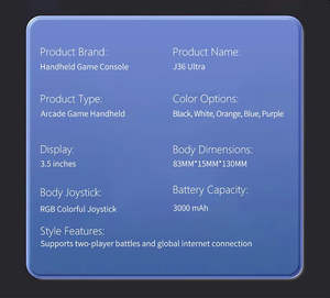 Consola <span class=keywords><strong>de</strong></span> Juegos Portátil NKIWI J36 Ultra Retro, Mini <span class=keywords><strong>Emulador</strong></span> <span class=keywords><strong>de</strong></span> Videojuegos con Wi-Fi, 20000 Juegos y Pantalla HD - Product Image 6