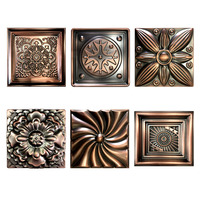Mai Huan Accessoires de porte en acier inoxydable 304, style européen, colonne romaine, motif carré moderne, chrysanthème, feuille de bambou, simple face