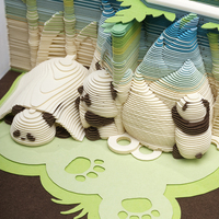 Bloc-notes 3D créatif modèle Panda bloc-notes bureau bloc-notes papier Art cadeau artisanat