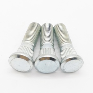 Perno <span class=keywords><strong>de</strong></span> <span class=keywords><strong>rueda</strong></span> <span class=keywords><strong>de</strong></span> acero al carbono, Perno moleteado con tratamiento térmico Chapado en zinc para piezas <span class=keywords><strong>de</strong></span> <span class=keywords><strong>rueda</strong></span> <span class=keywords><strong>de</strong></span> coche - Product Image 3