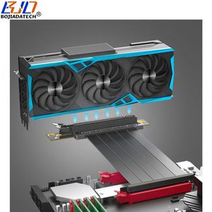 Double câble d'extension pour carte graphique PCI-E 4.0 16X à PCIe X16 90 degrés 20CM pour RTX3090ti <span class=keywords><strong>RTX4090ti</strong></span> RX6900XT RX6800XT - Product Image 6