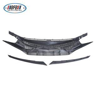 Grille avant en plastique noir brillant Cool Design pour <span class=keywords><strong>Civic</strong></span> Grill 2016-2018 - Product Image 2