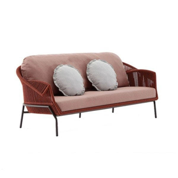 Red-three-seat sofa