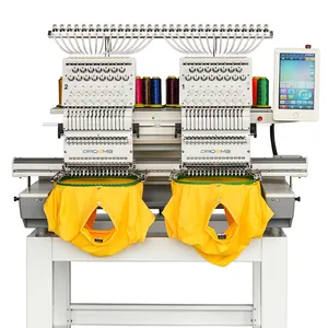 PROEMB Low MOQ 2-Head Computerized Embroidery Machine Hot Sale in USA for Home Use Hotels Garment Shops Manufacturing Plants