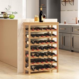 Portabottiglie in Bambù a 7 Ripiani Autoportante con 42 Scomparti, Grande Capacità, Anti-Ribaltamento con Kit di Sicurezza - Product Image 4