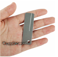 Aiguiseur d'hameçon de pêche Portable, pierre de diamant, hameçon de poisson outils d'affûtage couteau pierre à aiguiser porte-clés pour accessoires de pêche en plein air