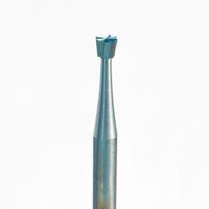 Juego de 6 fresas de acero SUPER Q 24 con forma de cono invertido, vástago de 2.35 mm, para grabado de joyería y refinación de contornos - Product Image 1