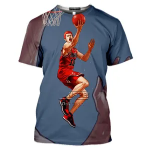 Fitspi Japan Hot Anime Basketball Team Sakuragi 3d Print T Shirt Men Women Summer T-shirts Casual Tee Shirt Oversized