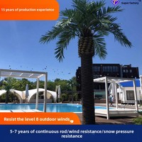 Grande décoration douce artificielle d'algues de simulation pour les projets de fibre de verre de musée de station de vacances pour les espaces extérieurs