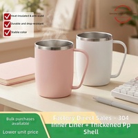 Gobelet isotherme personnalisé de 24 oz avec couvercle et poignée, en acier inoxydable 304, pour cadeaux d'affaires et remerciements clients