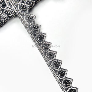 TR031 Grosir Manik-manik Rhinestone Bentuk Tabung, Manik-manik Beras, Hiasan Renda, Sabuk, Hiasan Mantel, Hiasan Topi, Tersedia Pemanas Besi - Product Image 1